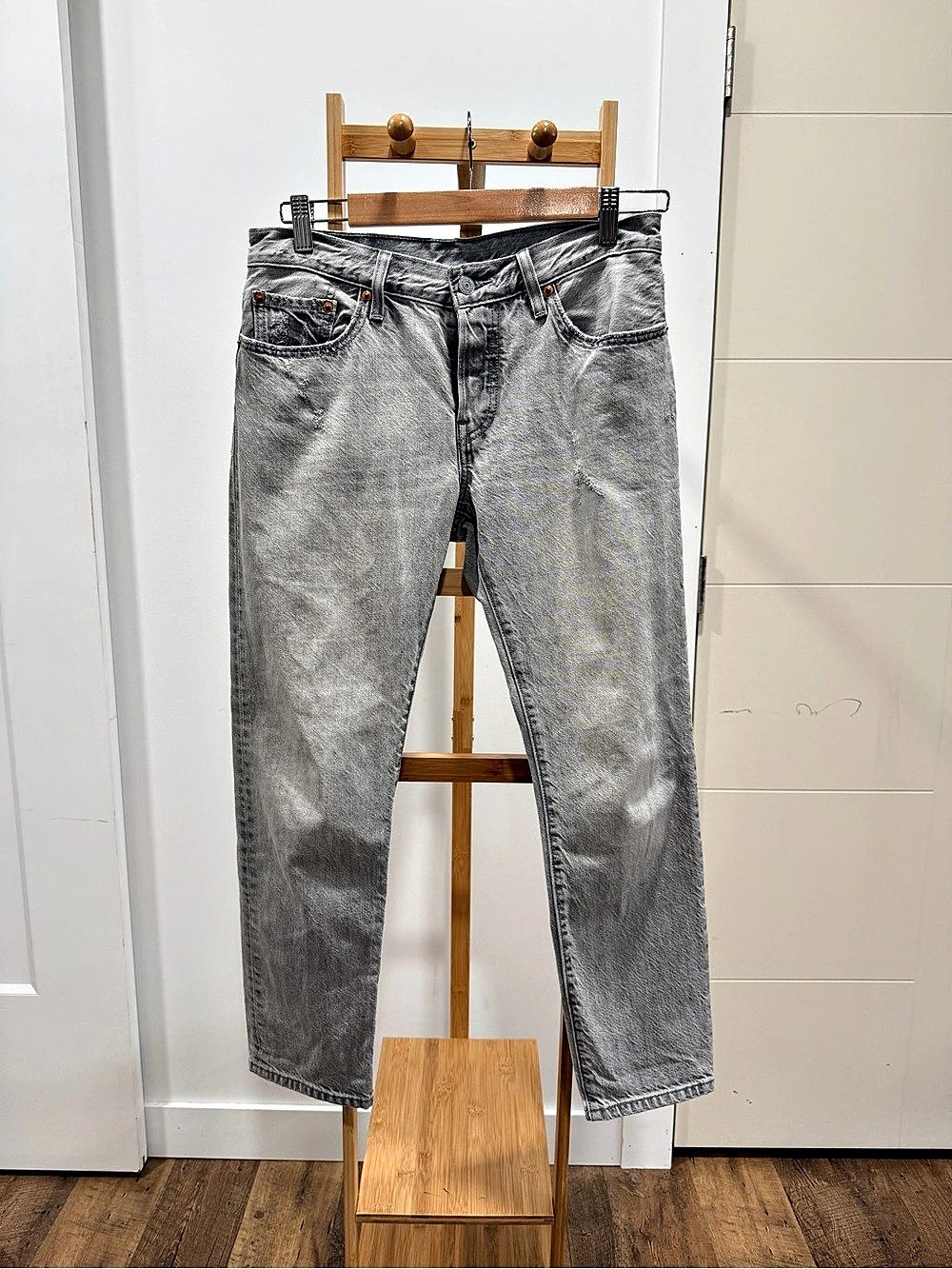 Levi's 501 CT Straight Leg Gray Jeans Waist 26
